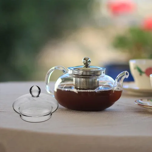 Miniatura 9 de Angoily Tetera de vidrio para tetera, 4 piezas, tapa de tetera de repuesto, tapas de coladores de té, tapas sueltas para tetera de té, cubierta