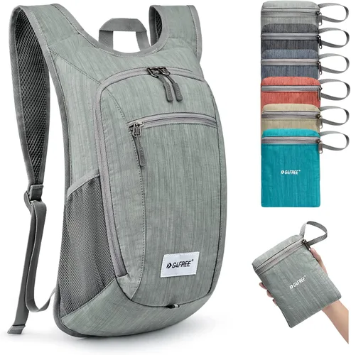 Miniatura 14 de G4Free 10L/15L Mochila para Senderismo Plegable Ligera, Mochila de Día para Caminatas, Pequeña, Viaje al Aire Libre, Bolsa de Hombro Plegable Azul