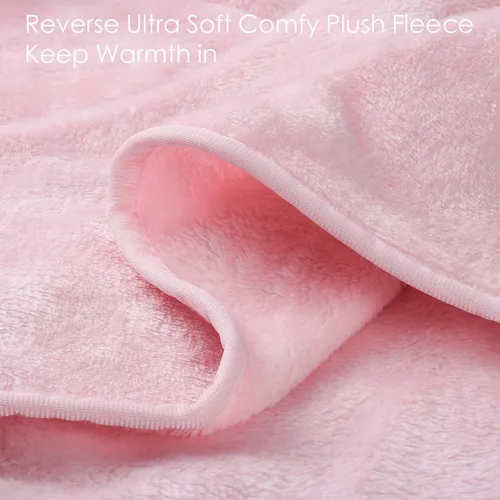 Miniatura 3 de Tirrina Manta poncho de polar 2 en 1, muy suave y cómoda, para adultos mujeres, hombres y niños para uso interior o al aire libre, 55x80 pulgadas