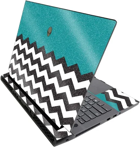 Miniatura 141 de MightySkins - Skin brillante con purpurina para Alienware M17 R3 (2020) y M17 R4 (2021) - Diversión de los años 90 Acabado duradero con purpurina