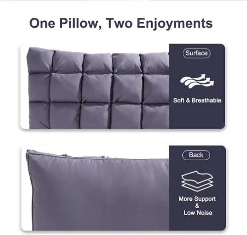 Miniatura 4 de YOUR MOON Almohadas suaves para dormir, almohadas de cama de apoyo, almohada alternativa de plumón esponjoso, almohadas de gel de hotel de lujo