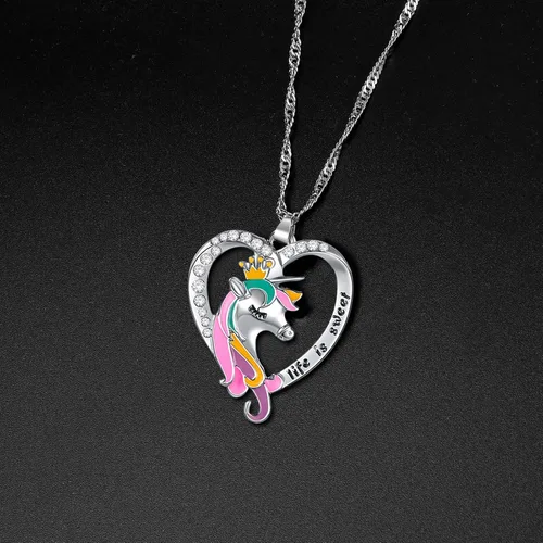 Miniatura 4 de TAMHOO 3456 piezas de bonitos collares para niñas y niños paquete de regalo de cumpleaños collar con colgante de gato para adolescentes collar