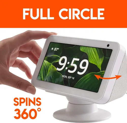 Miniatura 5 de Made for Amazon Tilt + Swivel Stand for the Echo Show 5 - White