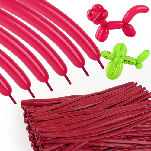 Miniatura 10 de 260 globos negros, 100 globos largos para construir arcos de globos, globo de látex delgado para modelar guirnaldas de animales y decoraciones