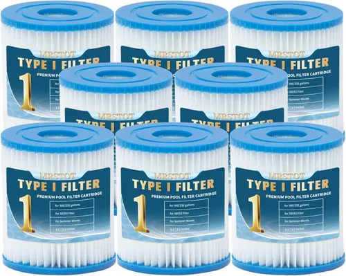 Miniatura 10 de Cartucho de filtro tipo I para piscinas, cartucho de filtros de repuesto para 58093, para ondas de verano, para bombas de filtro de 300/330 gales/H