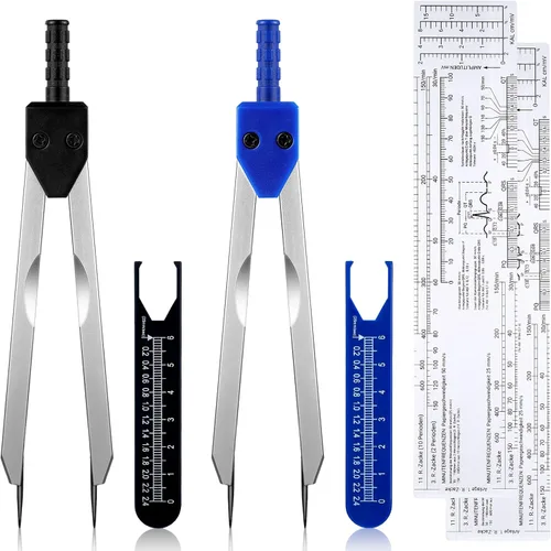 Miniatura 10 de Tondiamo Paquete de 2 calibradores de electrocardiógrafos de electrocardiógrafos, herramienta de medición para médicos, enfermeras, estudiantes