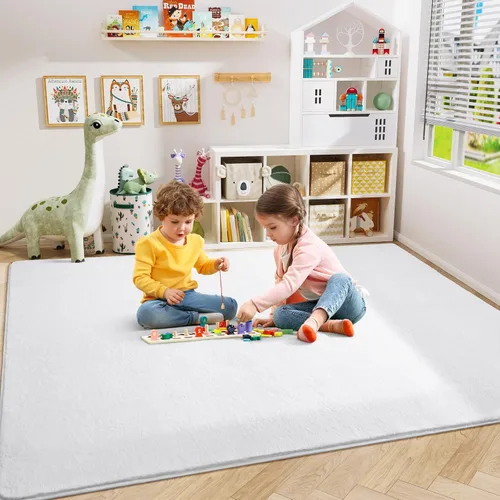Miniatura 115 de Amearea Alfombras modernas para dormitorio, sala de estar, alfombra de espuma viscoelástica gruesa de 4 x 6 pies, alfombra de espuma viscoelástica