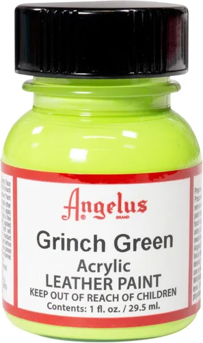 Miniatura 167 de Angelus - Pintura acrílica para cuero, 4 Fl Oz, color blanco - Pintura para cuero profesional flexible, resistente a grietas, arañazos