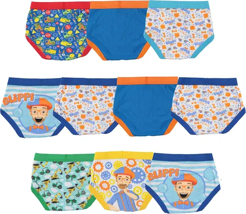Miniatura 2 de Blippi 7 10-pk Toddler Boys 100% Combed Cotton Underwear Briefs in Sizes 23t and 4t