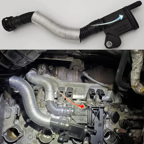 Miniatura 7 de PCV - Válvula de ventilación del cárter del motor, separador de aceite compatible con Audi A3 A4 A5 Q5 TT VW Beetle CC Jetta Passat Tiguan 1.8