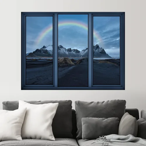 Miniatura 35 de SIGNWIN Adhesivo mural removible para pared, atardecer cielo naranja, otoño, bosque, árbol, paisaje, naturaleza, arte fino, rústico, paisaje