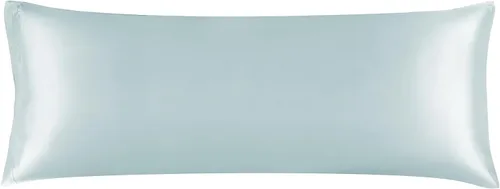 Miniatura 166 de Bedelite Funda de almohada de satén para el cuerpo, súper suave y refrescante, para el cabello y la piel, transpirable, sedosa y larga, 20 x 54 Rosa