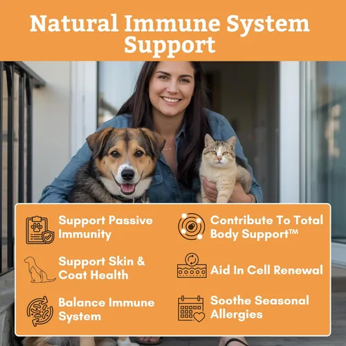 Miniatura 4 de Wholistic Pet Organics Calostro para perros y gatos, calostro bovino en polvo, alivio de alergias para gatos y perros, apoyo inmunológico y alivio