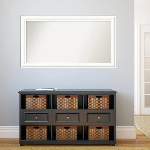 Miniatura 4 de Amanti Art Espejo personalizado, espejo de baño blanco Craftsman, espejo de pared o espejo de tocador de baño sobre el fregadero (28 x 51 pulgadas)