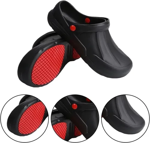 Miniatura 6 de Zapatos de chef para hombres y mujeres, zapatos de cocina antideslizantes, zapatos de trabajo impermeables a prueba de aceite, resistentes al agua