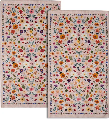 Miniatura 10 de Toalla de mano de baño de ancla, 2 piezas, toallas de mano absorbentes náuticas a rayas blancas, anclajes marinos, toalla facial suave