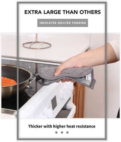 Miniatura 4 de Joyhalo Paquete de 4 Agarraderas para Ollas de Cocina en Liquidación, Almohadillas Térmicas para Cocina, Encimeras, Agarraderas para Ollas de Horno