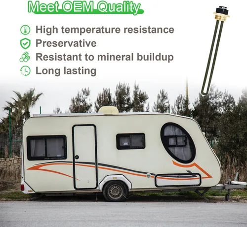 Miniatura 4 de Elemento calentador de agua 520900 RV mejorado para calentador de agua eléctrico Suburban RV SW Series, reemplaza el elemento calefactor 520789