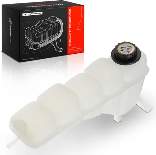 A-Premium Tanque de expansión de refrigerante con tapa de repuesto para Ford Excursion F-250 F-350 F450 F-550 Super Duty 1999-2004 Delantero