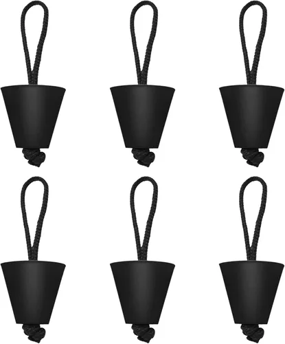 Miniatura 12 de LIXADA El mejor kit de tapón universal para kayak, kit de tapones de drenaje de canoa con orificios de drenaje de canoa, paquete de 4/6/8 Negro X 4