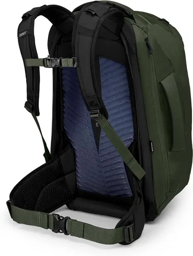 Miniatura 7 de Mochila de viaje Osprey Farpoint 40L para hombre, Verde Gopher Gopher Green
