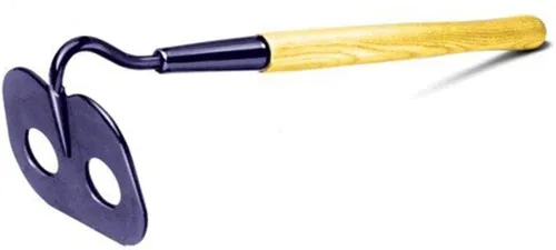 Kraft Tool BC229 - Azada de mortero corta de 6-1/2 pulgadas por 4-3/4 pulgadas con mango de madera de 21 pulgadas, multicolor, talla única