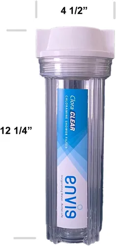 Miniatura 5 de Envig CloraClear - Filtro de ducha de cloramina y sulfuro de hidrógeno, reduce la picazón en la piel seca, pérdida de cabello, caspa, eccema