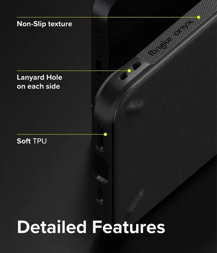 Miniatura 6 de Ringke Onyx - Funda compatible con iPhone 13, silicona flexible extremadamente resistente, tipo TPU a prueba de golpes, cubierta de protección