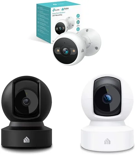 Kasa - Cámaras de seguridad para interiores y exteriores - Pan/Tilt 1080p HD con visión nocturna y detección de movimiento