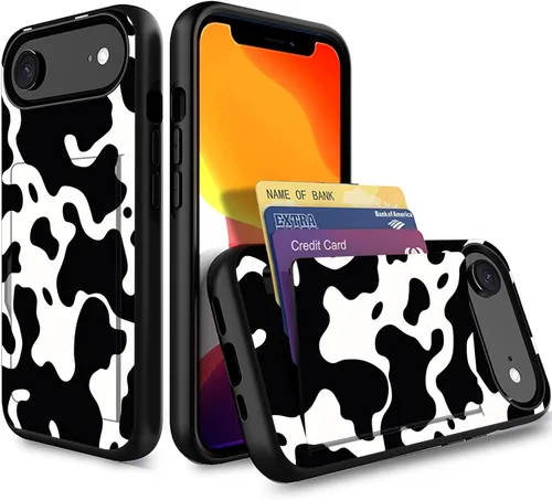 Miniatura 121 de Funda para iPhone Air, funda tipo cartera con ranura para tarjeta oculta, a prueba de golpes, TPU y PC, funda protectora de doble capa para iPhone