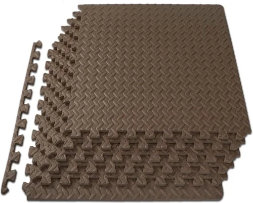 Miniatura 17 de ProsourceFit Tapete de ejercicio de rompecabezas de ½ pulgada, azulejos de espuma EVA entrelazados para gimnasio en casa, tapete