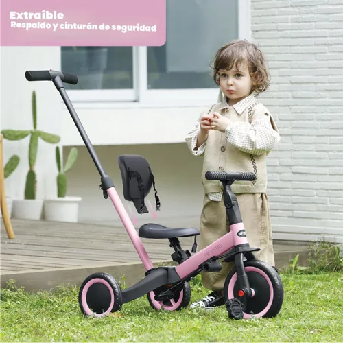 Miniatura 6 de newyoo Triciclo para niños pequeños, bicicleta para niños, regalos de cumpleaños y juguetes para niños y niñas de 1 a 3 años, triciclo con asa