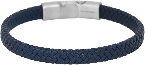 Miniatura 10 de Geoffrey Beene - Pulsera trenzada de cuero auténtico para hombre, con cierre de acero inoxidable