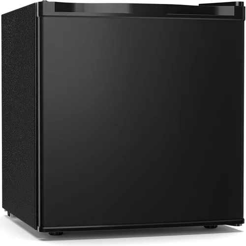 Antarctic Star Mini refrigerador de 1.6 pies cúbicos con congelador, refrigerador pequeño y compacto con puerta reversible individual, estantes