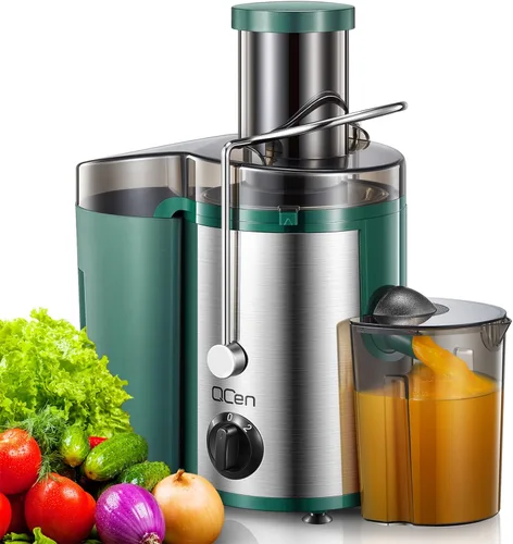 Miniatura 16 de Máquina exprimidora, extractor centrífugo de 800 W con boca ancha de 3 pulgadas, canal de alimentación para frutas y verduras, fácil de limpiar