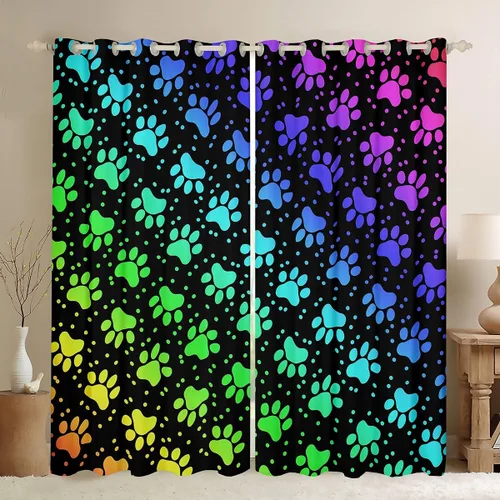 Miniatura 13 de Cortinas opacas de camuflaje con bandera estadounidense, regalo para niños, cortina de ventana de camuflaje verde con rayas negras, estrellas