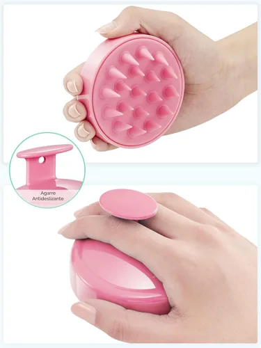 Miniatura 2 de HEETA Masajeador de cuero cabelludo para el crecimiento del cabello, cepillo de champú y exfoliante de silicona suave para el cuero cabelludo