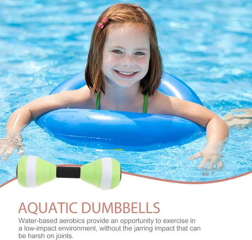 Miniatura 7 de 2 mancuernas de agua para ejercicio acuático, ejercicio aeróbico para piscina, aeróbicos, resistencia y entrenamiento de natación