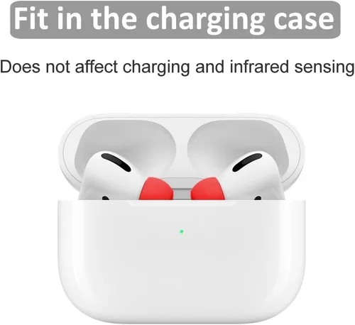 Miniatura 4 de 3 pares compatibles con AirPods Pro 1st 2nd Ear Tips Buds, pequeño, mediano, grande, 3 tamaños, goma de silicona, accesorios de gel compatibles