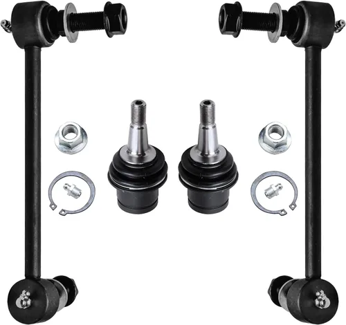 Miniatura 250 de Detroit Axle – Kit de suspensión delantera para Hyundai 2013-2018 Santa Fe 2 enlaces de barra de estabilizador 4 varillas de amarre interiores