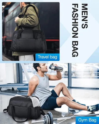 Miniatura 2 de BAGSMART Bolsa de viaje Negro 40L Bolsa de viaje