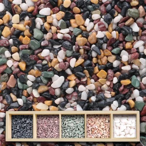 Miniatura 13 de 2.4 libras Mezcla de guijarros de roca volcánica hortícola para bonsái, piedra pómez para plantas suculentas y cactus, grava decorativa arenosa