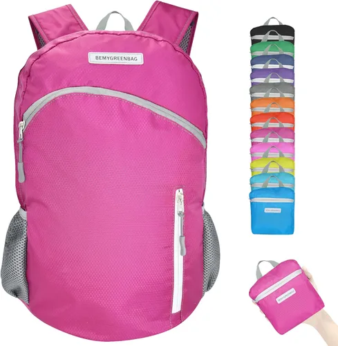 Miniatura 11 de Mochila impermeable plegable 35L para viajes de deportes al aire libre dentro del compartimento de ropa mojada plegable para múltiples 1Azul cielo