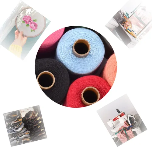 Miniatura 5 de Hilo de coser de poliéster de 24 colores para coser a mano, acolchado y máquina de coser, juego de 1000 yardas por carrete.
