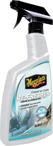 Miniatura 2 de Meguiar's - Aromatizante para alfombras y tapicería en aerosol, elimina los olores, aroma a carro nuevo, atomizador con 24 onzas