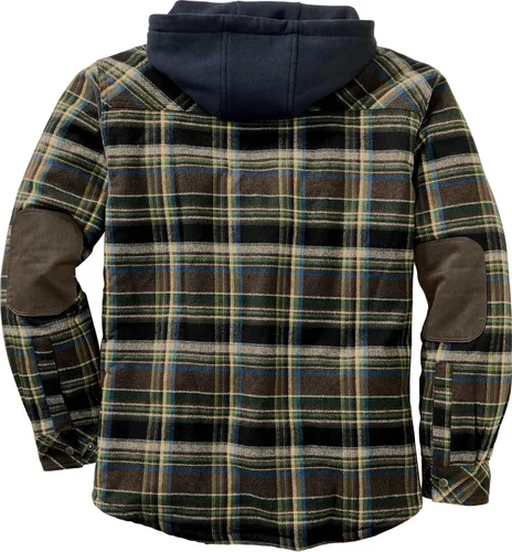 Miniatura 2 de Legendary Whitetails Chaqueta tipo camisa de franela con capucha y forro bereber para hombre
