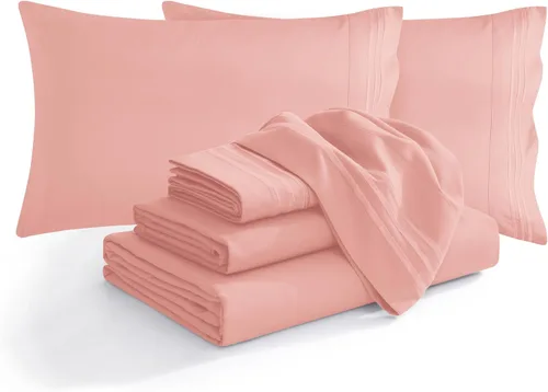 Miniatura 21 de Elegant Comfort - Juego de ropa de cama resistente a arrugas y decoloración más acogedor, sábana bajera elástica en todo el contorno, bolsillo