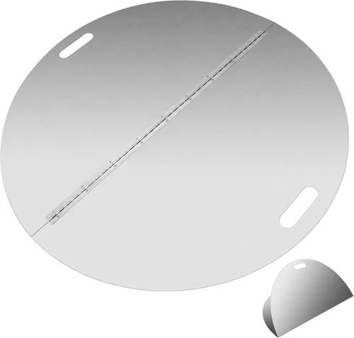 Miniatura 9 de Cubierta para quemador de fogata de 21 x 21 pulgadas, acero inoxidable 430 de 1.5mm de espesor, tapa cuadrada para fogata, se ajusta a chimeneas