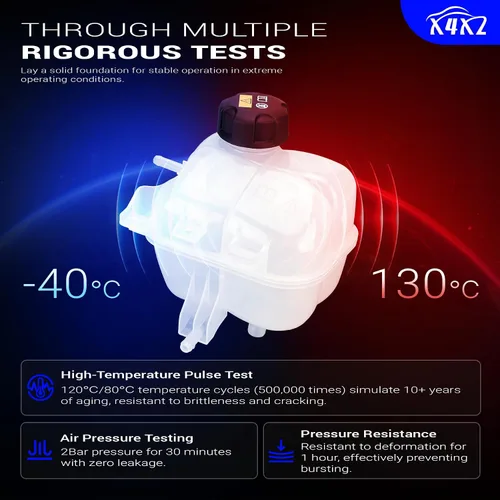 Miniatura 4 de X4XZ 603-332 Tanque de expansión del depósito de refrigerante del motor con tapa para Mini Cooper/BMW 118i 318i i3 i3s i8 Reemplazar # 17137539267