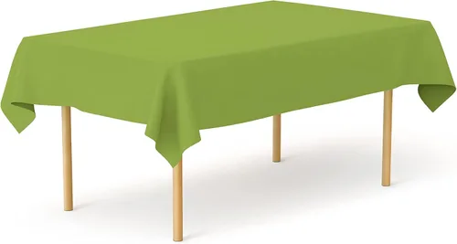 Miniatura 32 de Pomp Mantel Premium de Poliéster de 60" x 84" en Color Amarillo Plátano Tela Fácil de Cuidar, Resistente a Arrugas y Manchas Para Mesa Banana